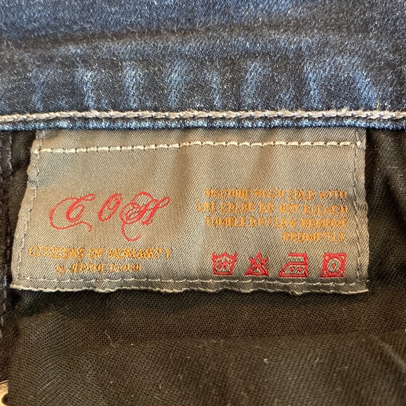 Citizens of Humanity ladies jeans in blue denim size 27. Straight leg extra long - Picture 8 of 14